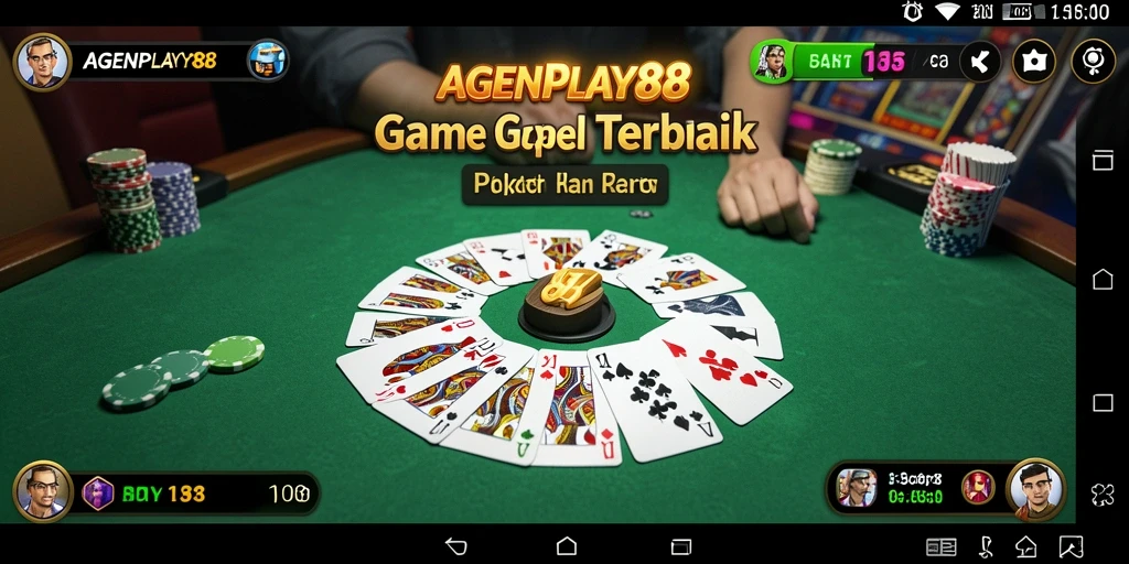 Tampilan gameplay Gaple yang menarik dan interaktif di AGENPLAY88.
