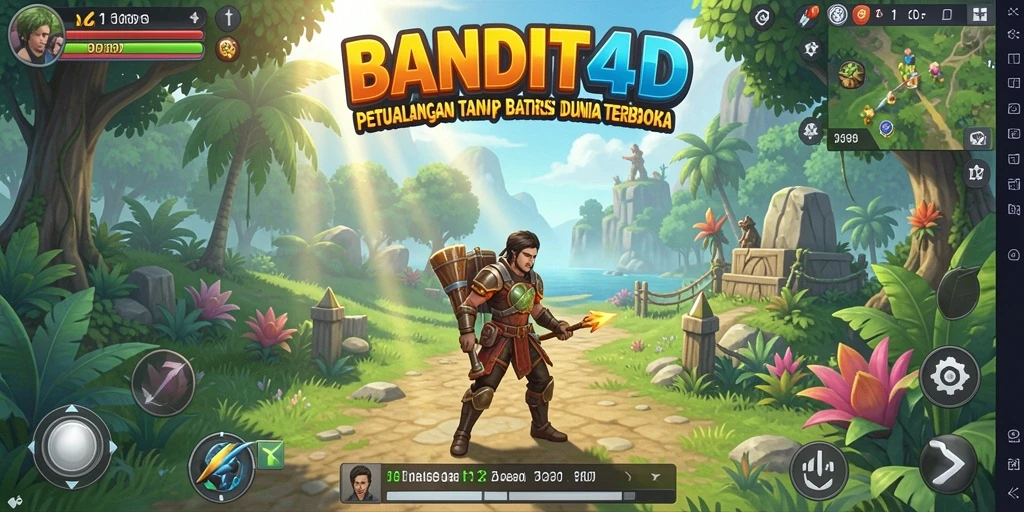 Gameplay menakjubkan dalam dunia terbuka BANDIT4D yang luas.