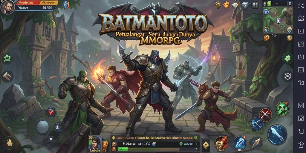 Tangkapan layar utama BATMANTOTO menunjukkan aksi gameplay MMORPG yang mendebarkan.