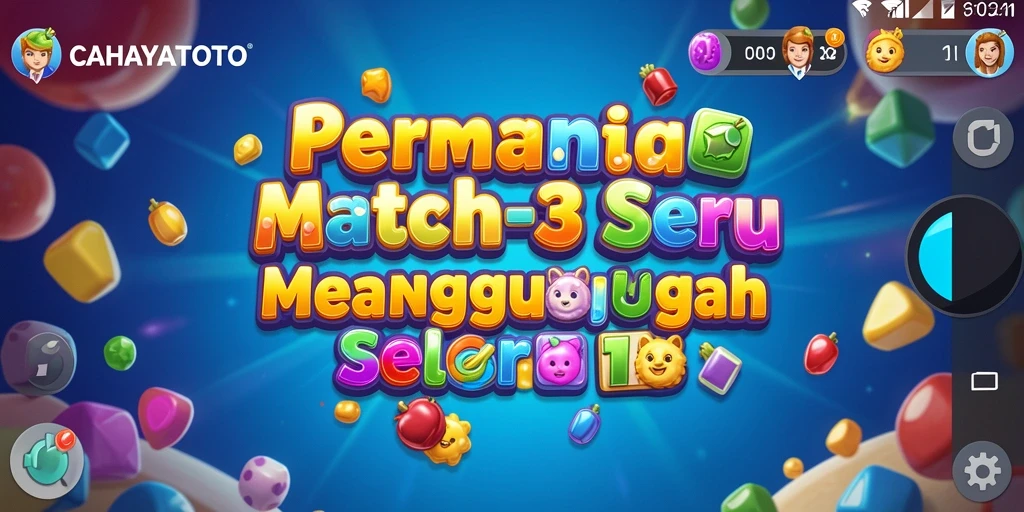 Screenshot gameplay CAHAYATOTO yang penuh warna dan seru.