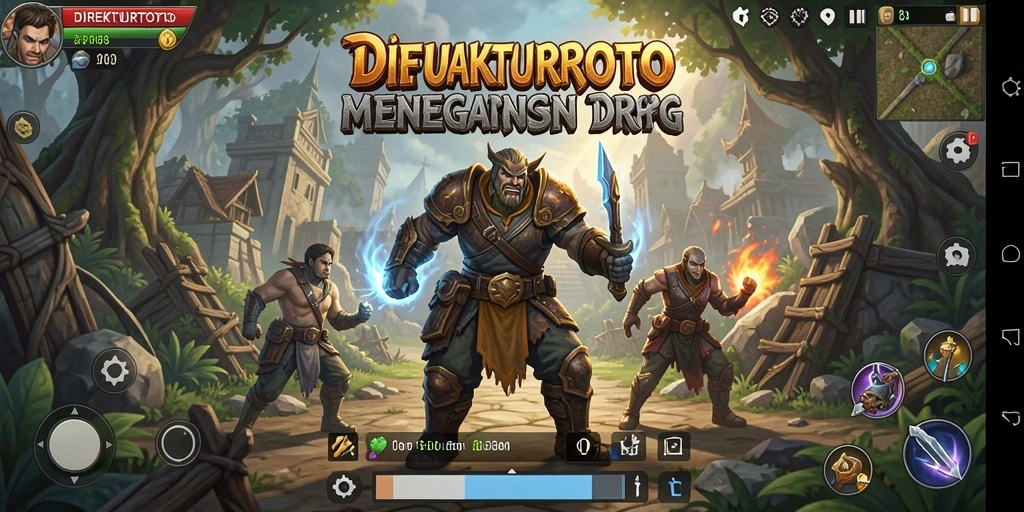 Tampilan gameplay RPG yang mendebarkan dalam DIREKTURTOTO.