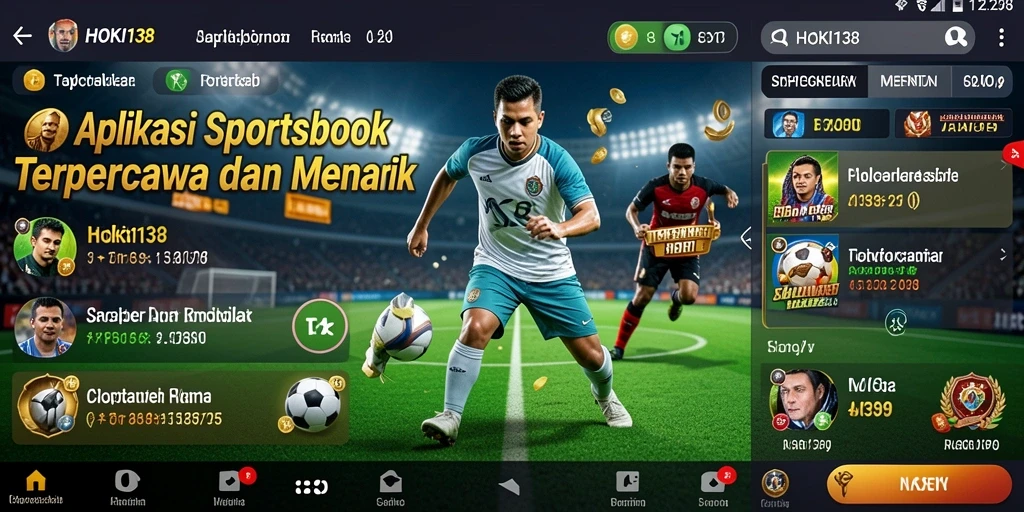 Tampilan antarmuka HOKI138 saat bermain Sportsbook.