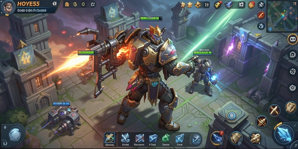 Screenshot menunjukkan gameplay strategis yang seru dan mendebarkan.