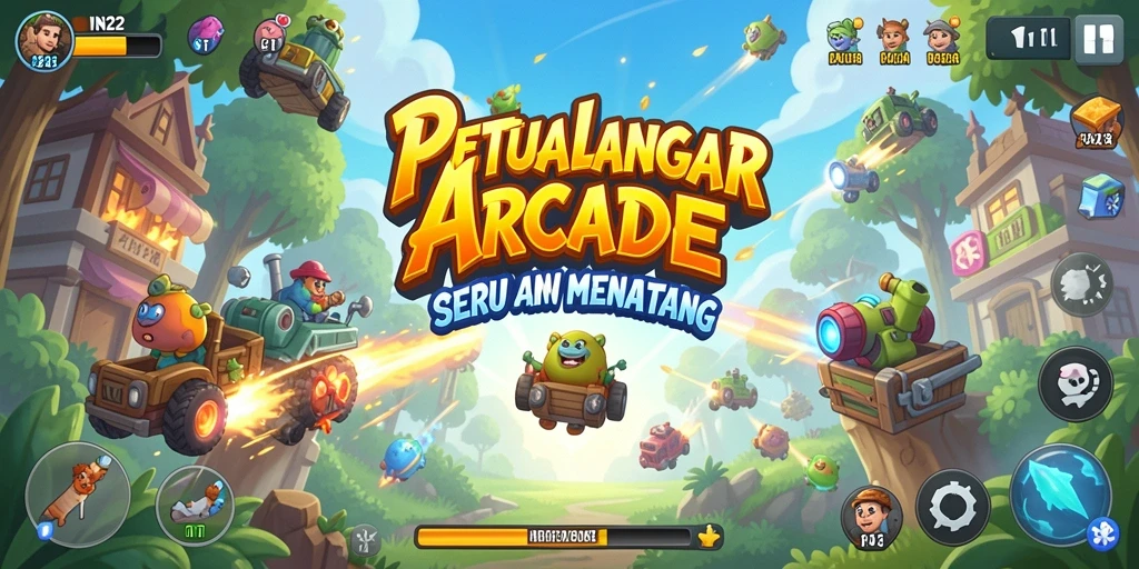 Screenshot gameplay IN22 menampilkan aksi seru dan level menantang.