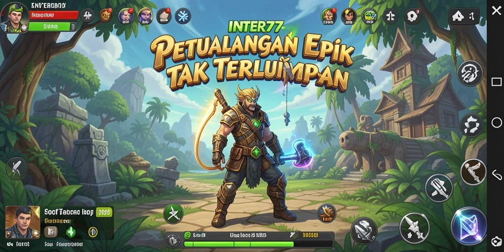 Tangkapan layar menunjukkan pengalaman gameplay yang mendebarkan dalam petualangan INTER77.