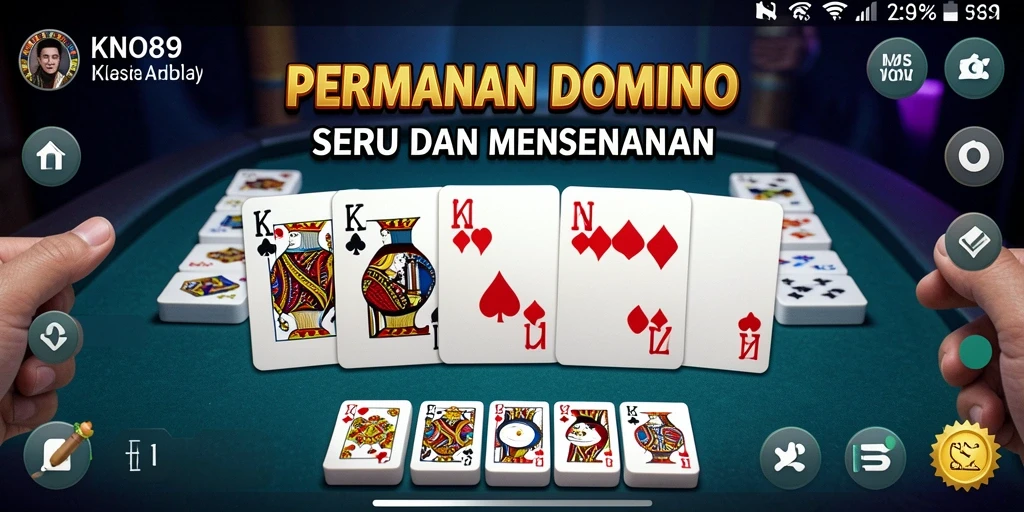Screenshot gameplay KNO89 menampilkan suasana seru bermain Domino.