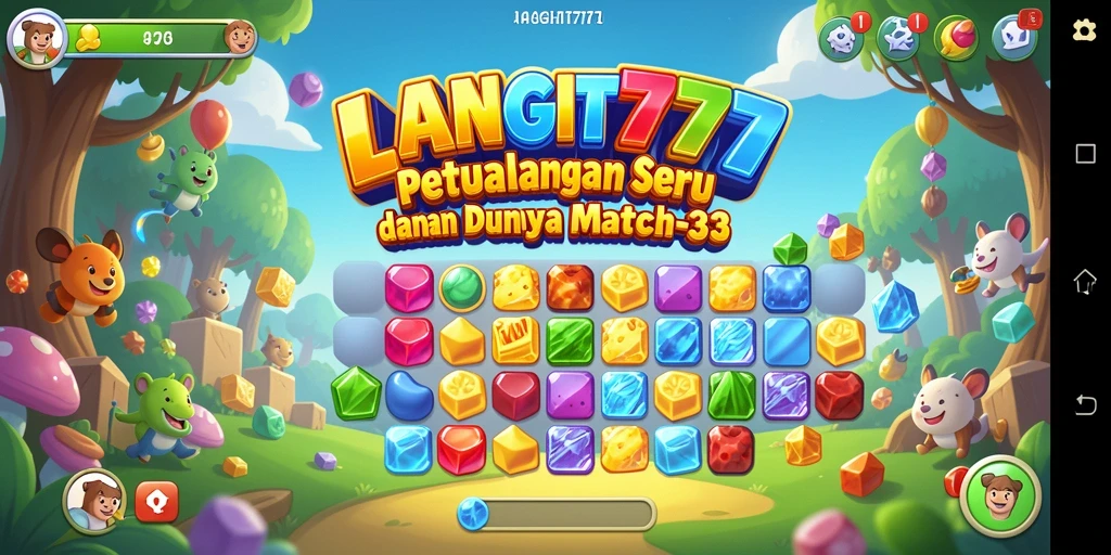 Tangkapan layar menunjukkan gameplay seru LANGIT777 yang penuh warna.
