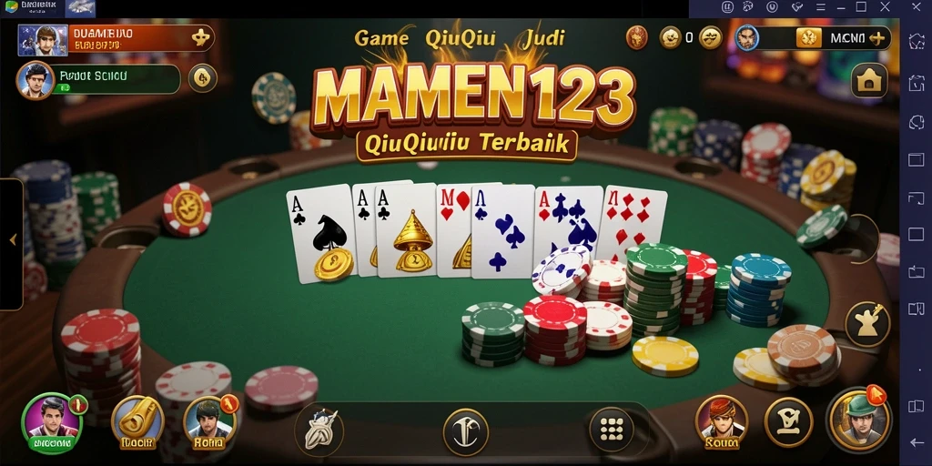Gambaran gameplay mendebarkan dalam MAMEN123, game QiuQiu yang seru.